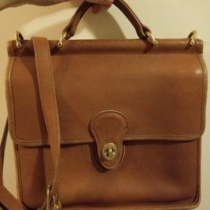 COACH WILLIS SHOULDER CROSSBODY SATCHEL BAG Brown USA VINTAGE